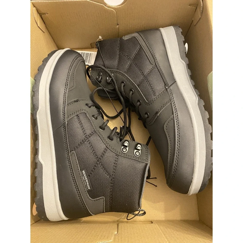 NEW Weatherproof Jenkins Boot Men's Size 8 Black Memory‎ Foam